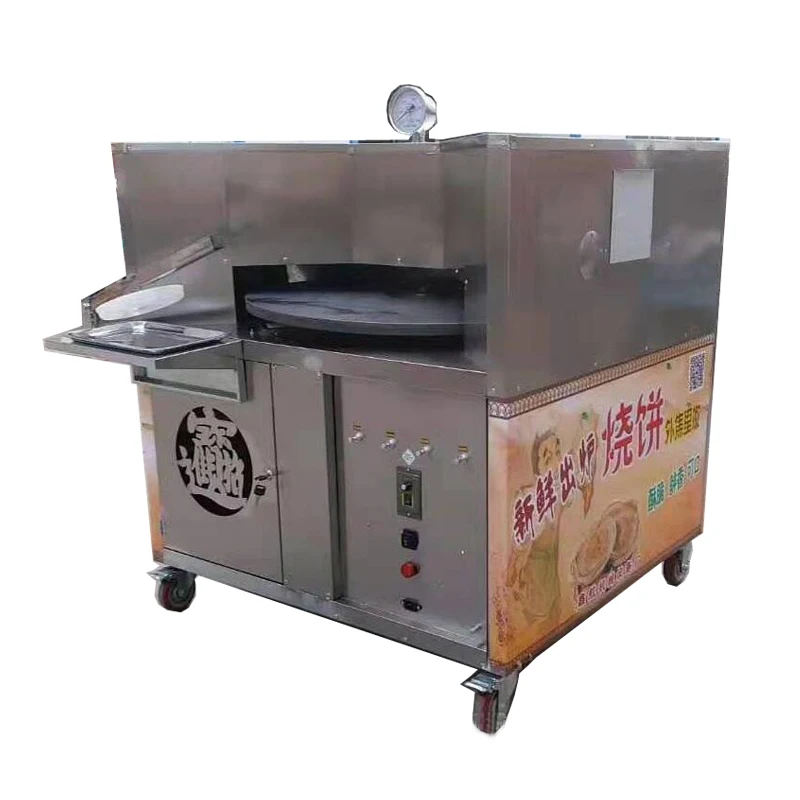 Small Automatic Rotating   Pita Bread Oven Commercial Baking Equipment for Arabic Bread Bakery Shop Use