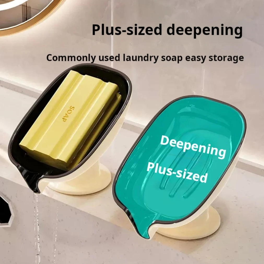 Super ดูดถ้วยจานสบู่ท่อระบายน้ําสําหรับห้องน้ําผู้ถือสบู่ห้องครัวผู้ถือฟองน้ําสบู่คอนเทนเนอร์อุปกรณ์ห้องน้ํา 2025