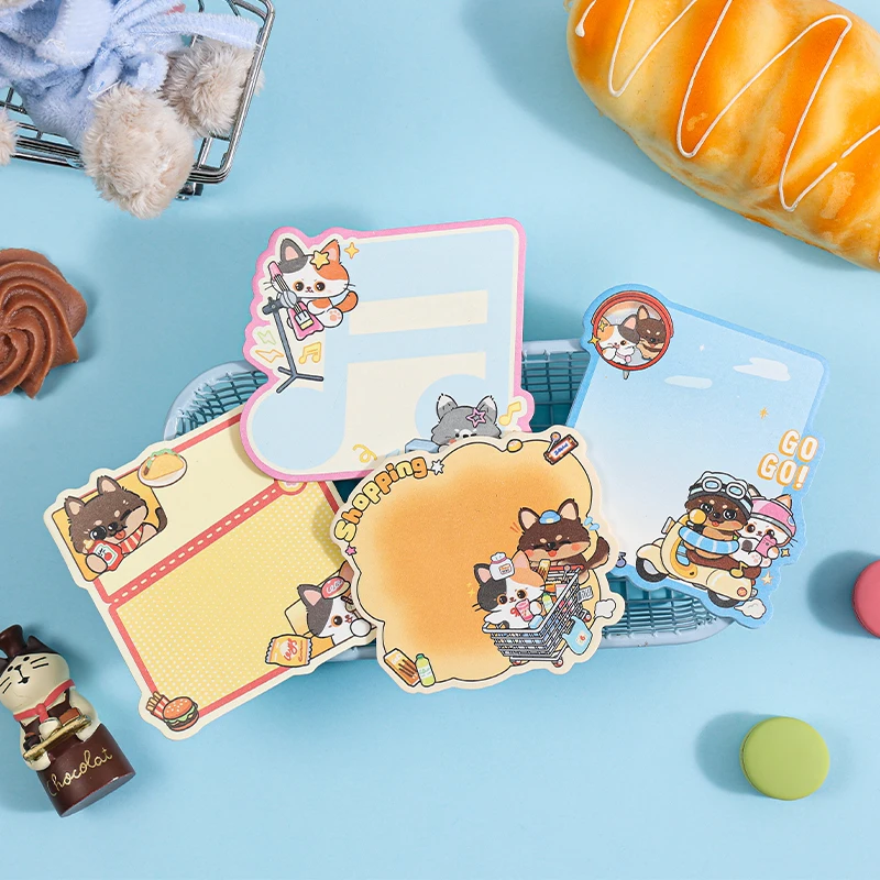 Bild 7: 30 Stück Kawaii japanischer und koreanischer Stil DIY Scrapbook Memo Nachrichten Handgemachtes Hintergrundpapier für Schul- und Bürobedarf