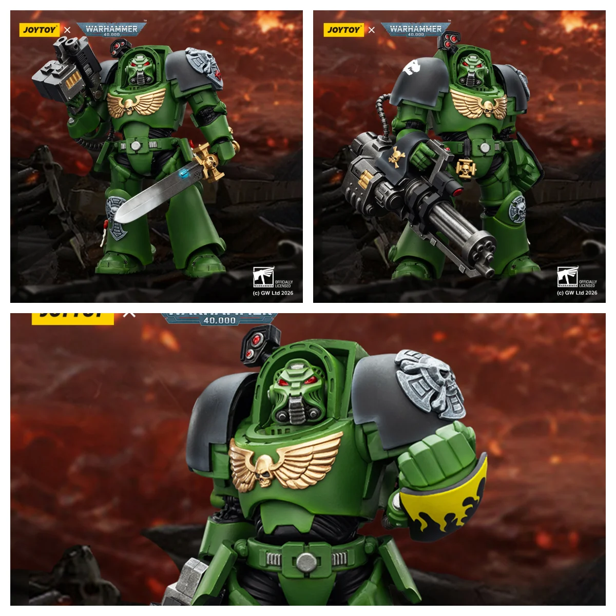 

HIPLAY JOYTOY Warhammer 40,000 Salamanders Terminator JT03219 JT03226 JT03233 Фигурка в масштабе 1/18