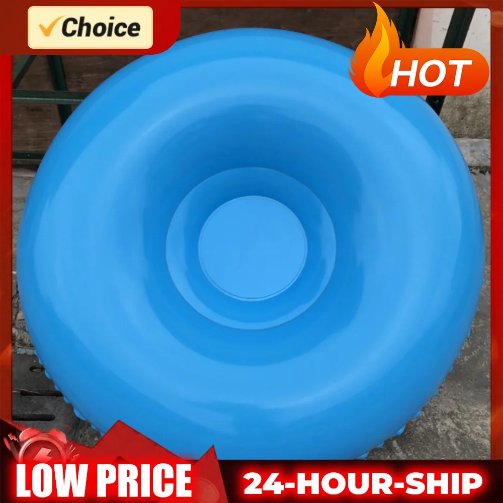 Inflatable Floated Skiing Board Thickened Floated Sled PVC Skiing Tube with Handles Skiing Ring Skiing Equipments
