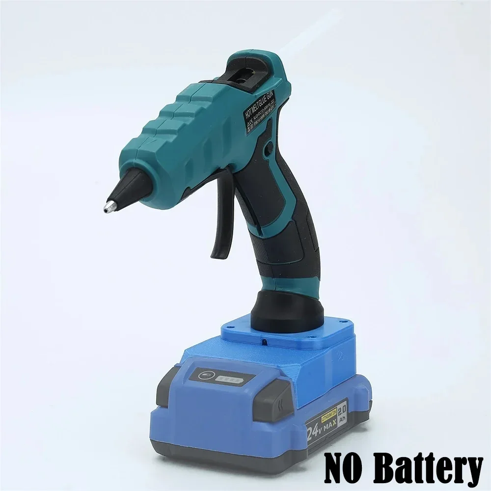 Kit Cordless Hot Glue Gun Kobalt 24v Bateria Li-ion Artes e Ofícios Ferramenta de Reparação Elétrica Faça Você Mesmo 10 Pcs Cola Varas