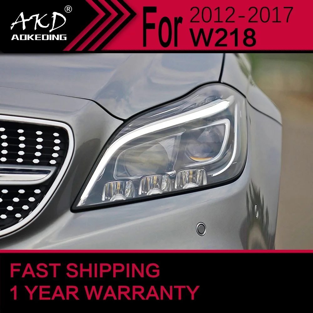 Car Lights for Benz W218 CLS LED Headlight 2012-2017 CLS260 CLS320 Head Lamp Drl Projector Lens Automotive Accessories