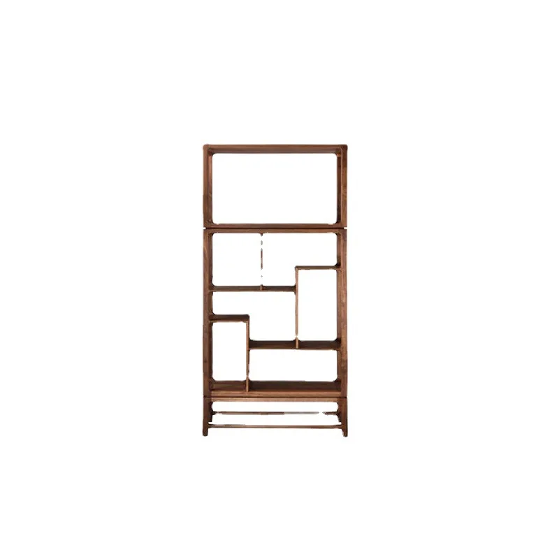 

New Chinese-style solid wood tea room ornament, displaying Bogu rack