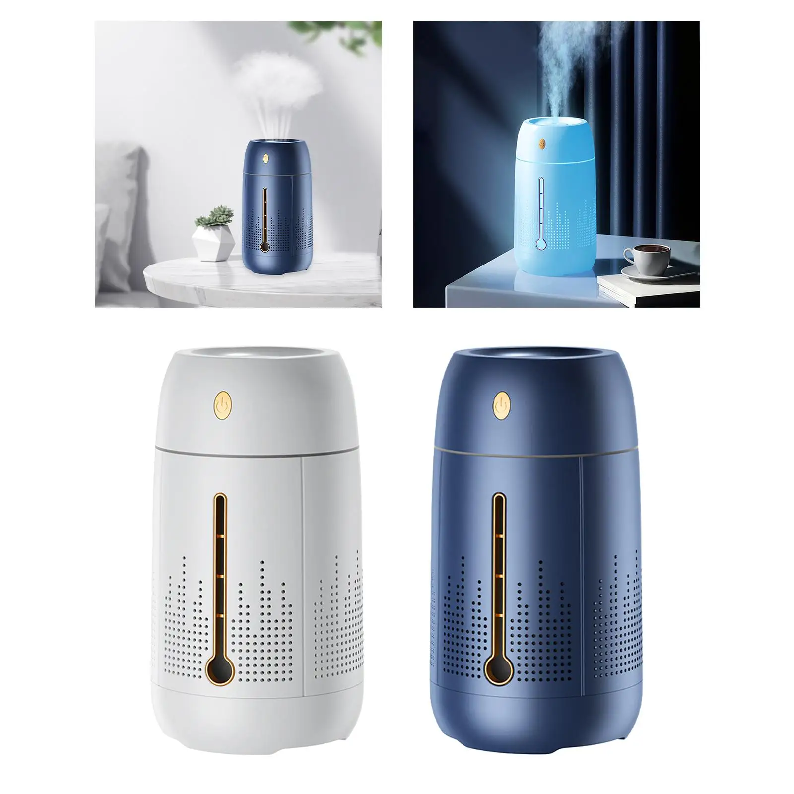 Настольный увлажнитель воздуха с подсветкой, меняющей цвет, большой емкости 1,2 л для дома