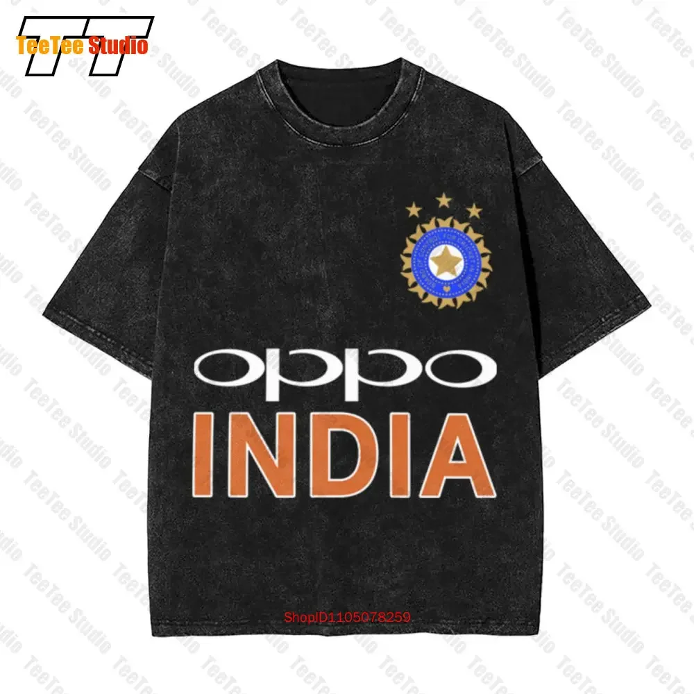 Cricket India Jersey Style Virat 18 Vintage Oversized T-Shirt RO64