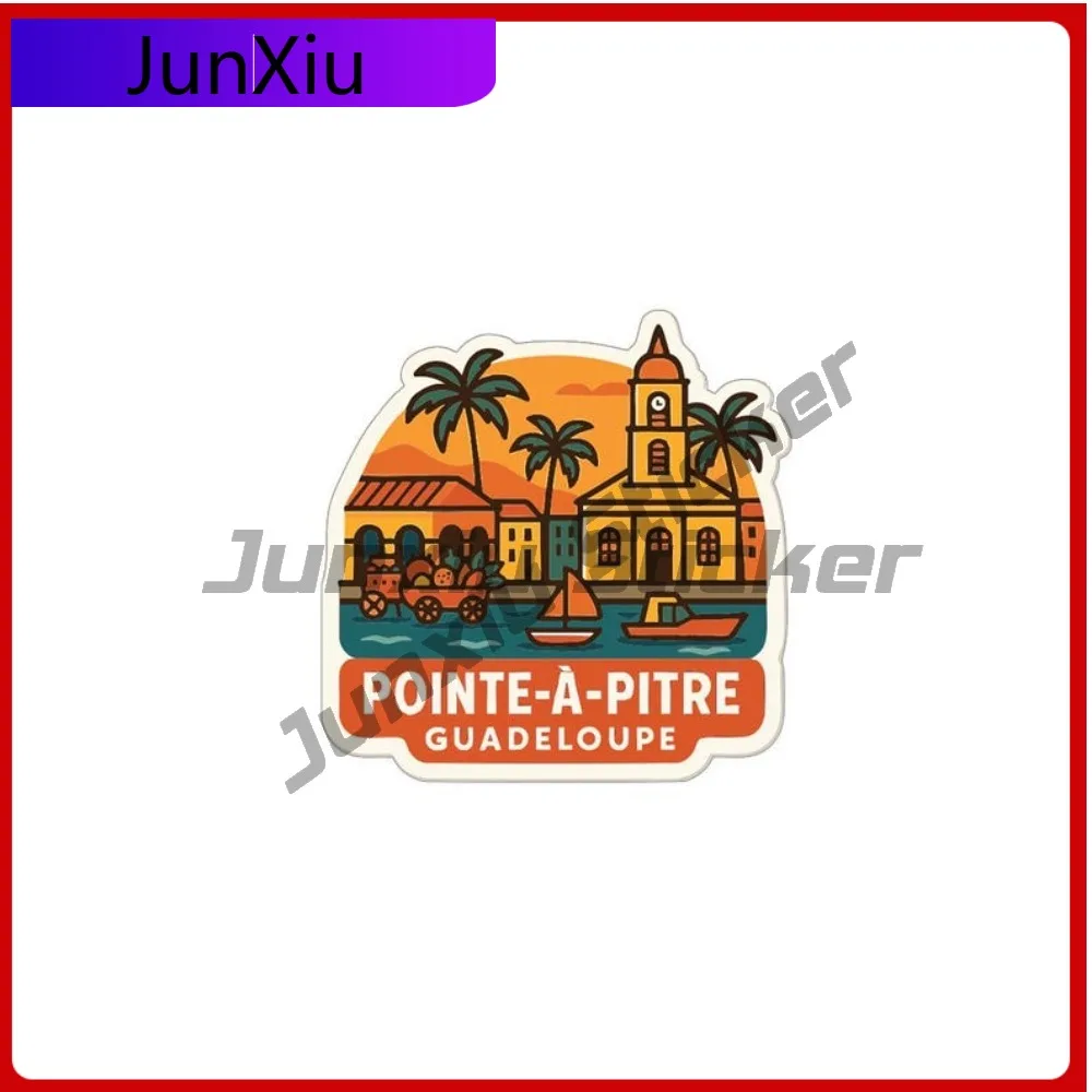 

Pointe-a-pitre City Vinyl Decal Guadeloupe Travel Sticker Windshield Guitar Suv Motorcycle Phone Window Scratch-proof Exterior