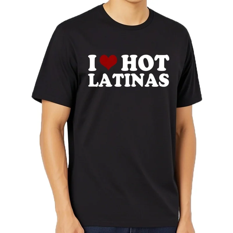 Camiseta con estampado de I Heart para hombre, ropa de calle de manga corta, regalos de cumpleaños