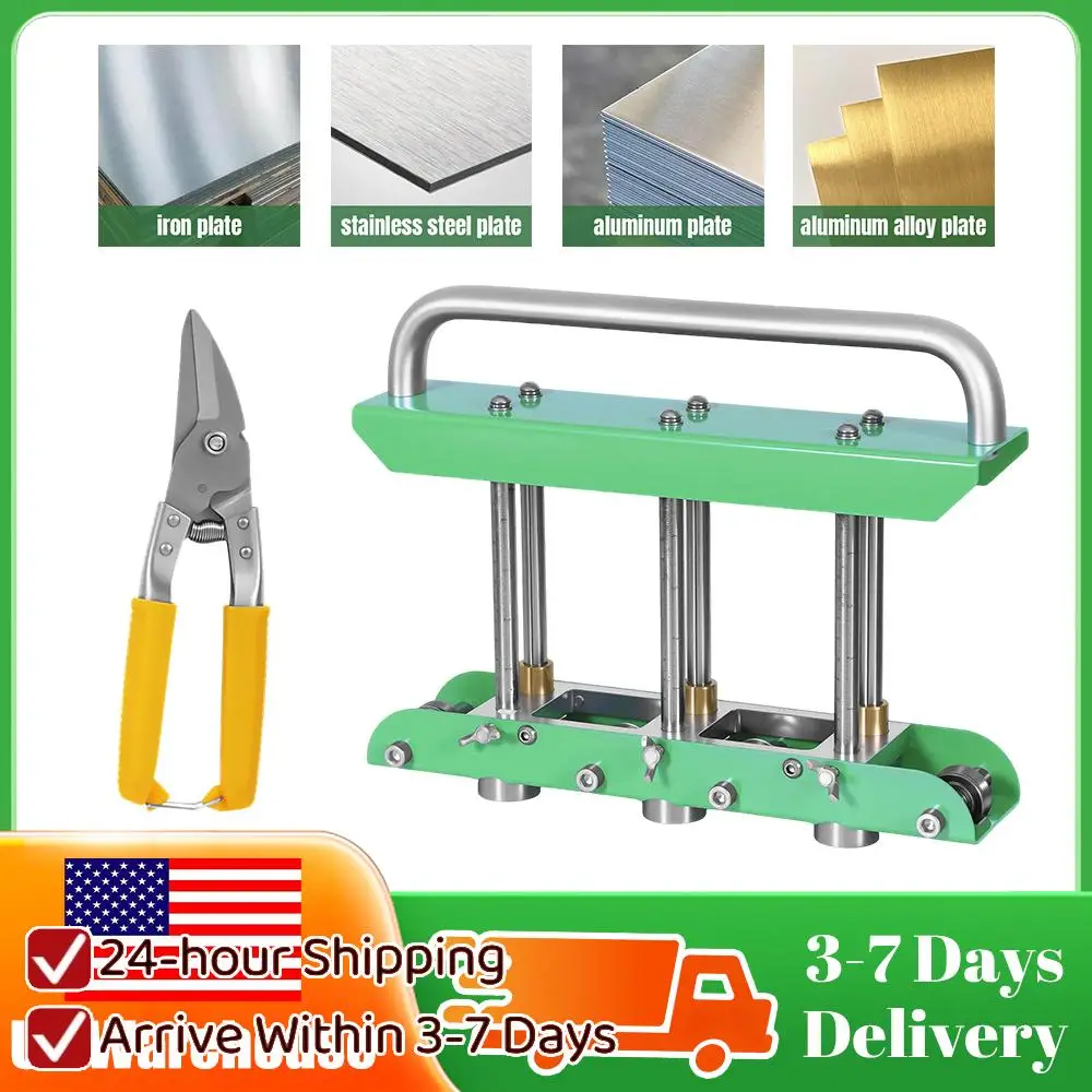

Professional Edition Metal Bending Tool Standing Seam Roofing Tools Edge Roller Equipped with Tin Snips More Stable Even Bending
