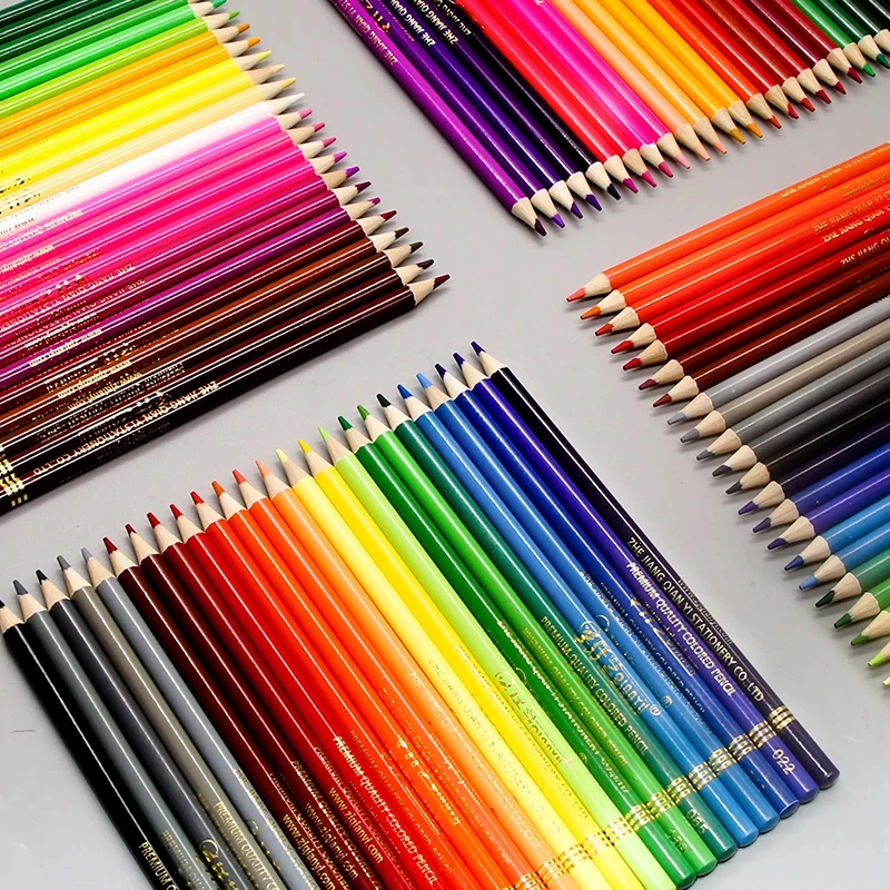 Lápis De Cor A Óleo Profissional, Crayon Aquarela De Madeira Macia, Desenho Lápis, Material De Arte Escolar, 72 Cores, 120 Cores, 150 Cores, 180 Cores