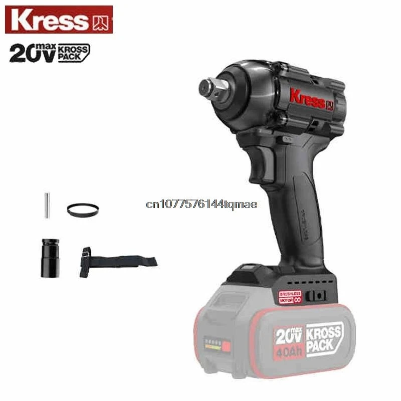 Kress KU272 Cordless Impact Wrench 400Nm 2700rpm 3500bpm Brushless Motor Multifuncitonal Share