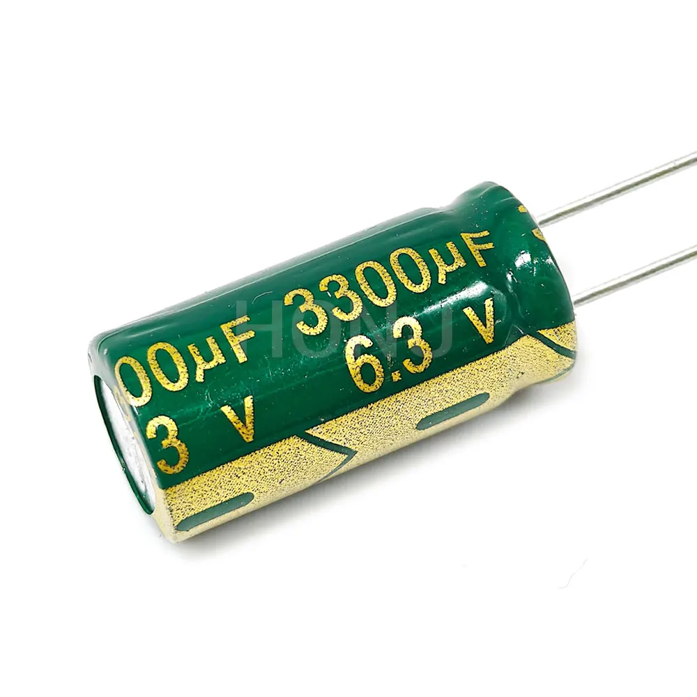 10PCS 6.3V3300uf 10x20mm Aluminum Electrolytic Capacitor 3300uf6.3v 3300uf6.3wv 3300mf 6.3vdc 3300MFD 6.3v3300mf 3300mf6.3v ±20%