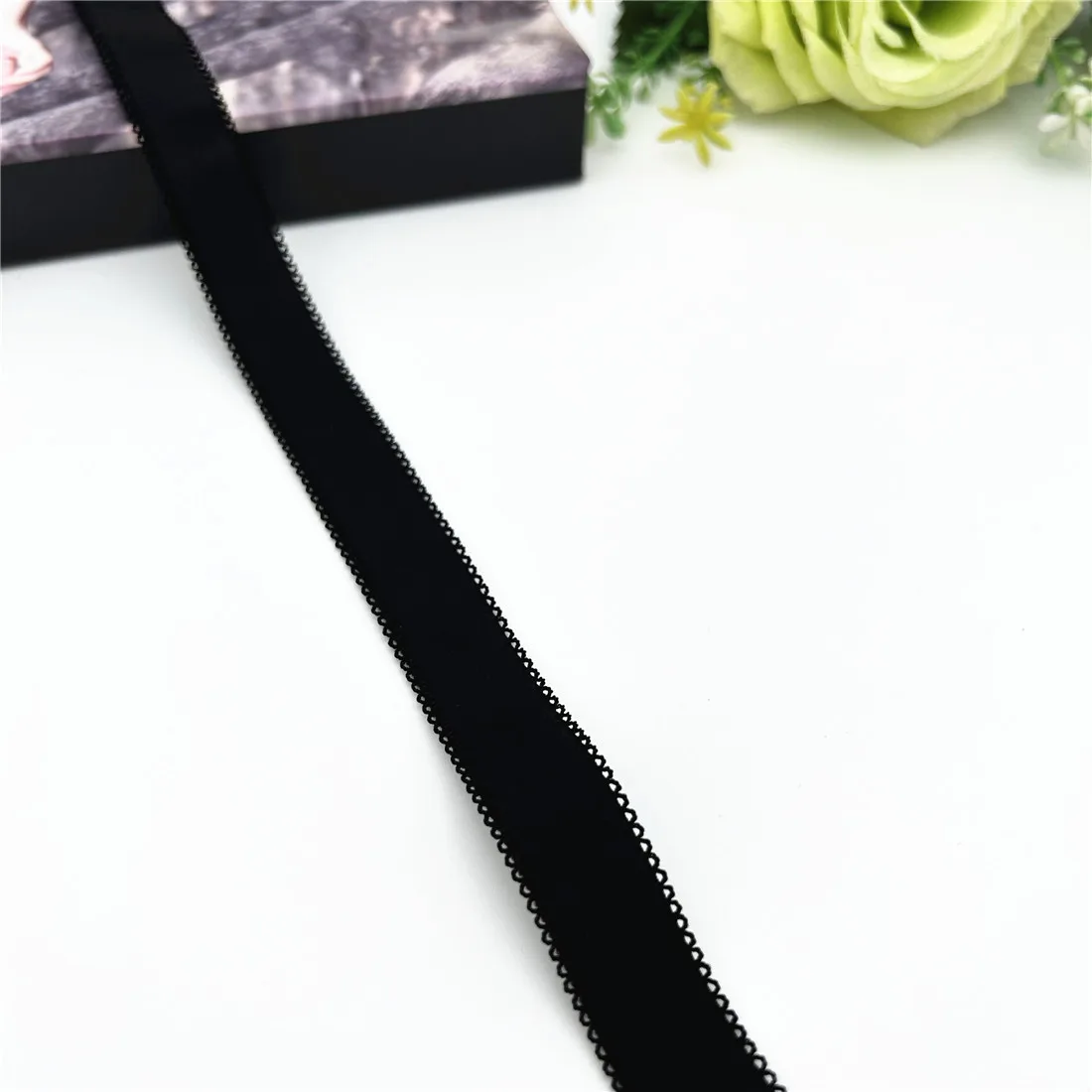 6M/lot Width 1.6~2cm Two-end Narrow Elastic Stretch Lace Trim Small For Lingerie Clothing Accessories Sewing Applique