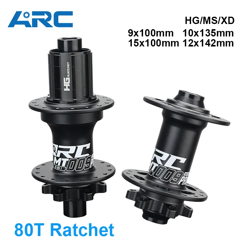

Велосипедная втулка ARC 80T MTB, 32 отверстия, под дисковый тормоз, HG/XD/MS, QR/ось, на промышленных подшипниках, с механизмом Ratchet, 8/9/10/11/12 скоростей