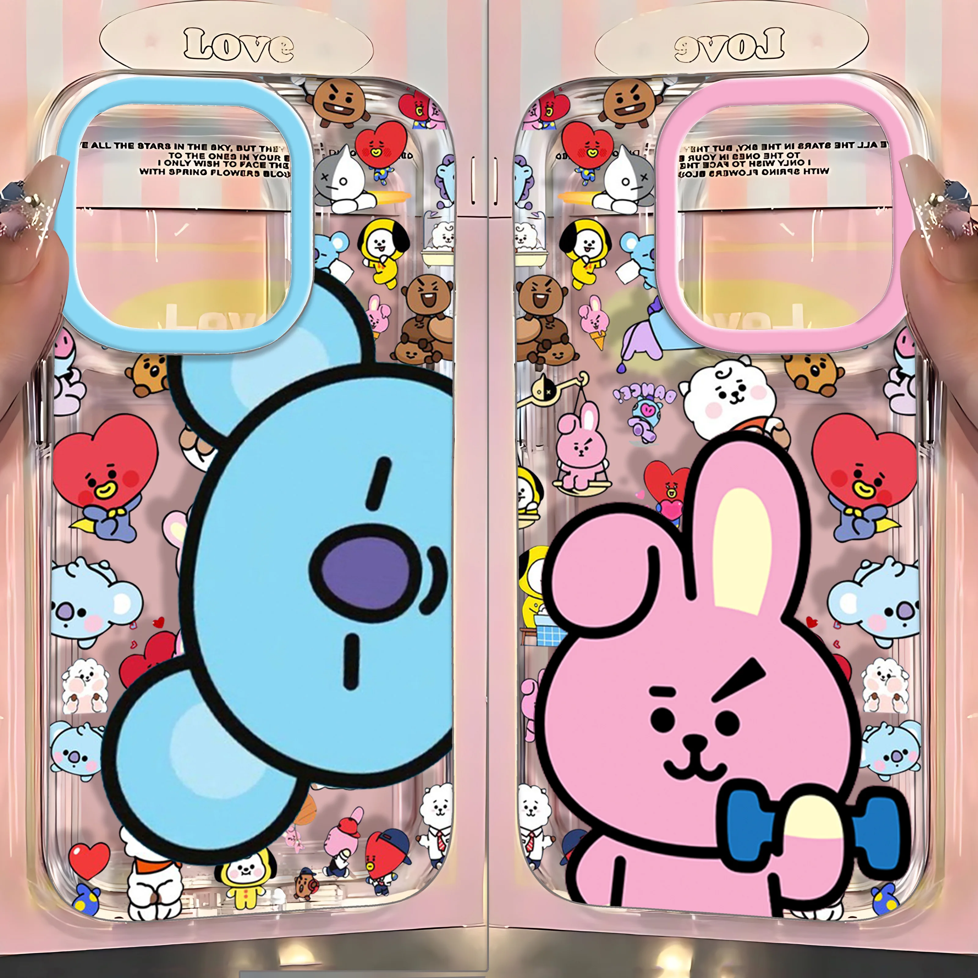 Cartoon  B-BTS Phone Case For Samsung Galaxy A37 A57 A16 A07 A17 A36 A26 A56 A55 A35 A25 A15 A05s A54 A24 A14 A06 A05 A13 4G 5G