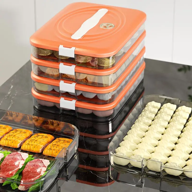 New Special Dumpling Storage Box Refrigerator Storage Box Household Dumpling Quick Freezing Chaos Fresh-keeping Freezing Box