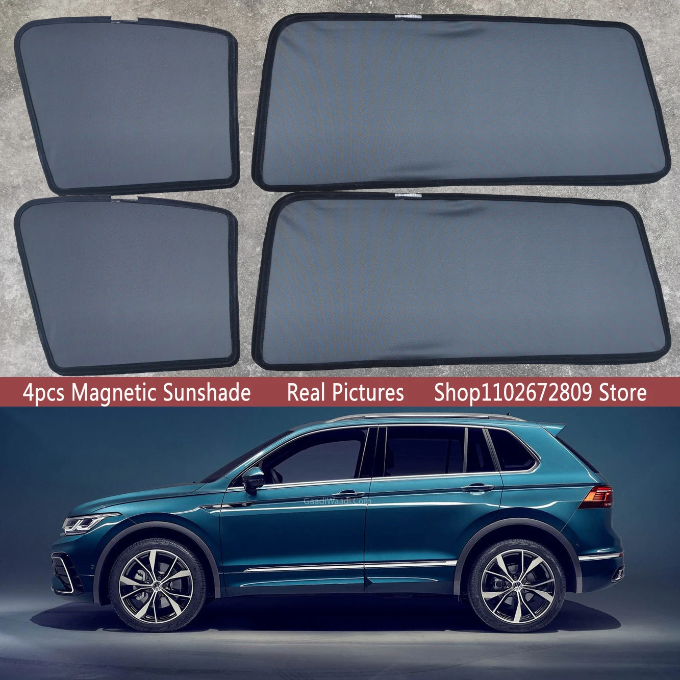 

Magnetic Car Sunshade Shield Front Windshield Frame Sun Shade For Volkswagen VW Tiguan ALLSPACE BW AD 2016 - 2023 Accessories