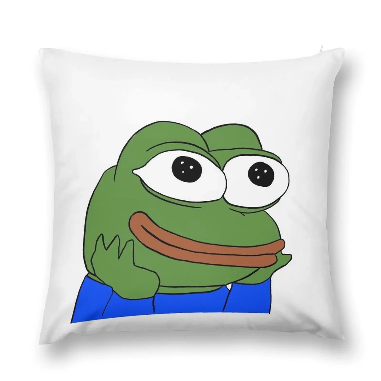 feelswowman happy wholesome pepe Throw Pillow Sofas Covers christmas decorations 2025 Pillowcases Cushion Covers Sofa pillow