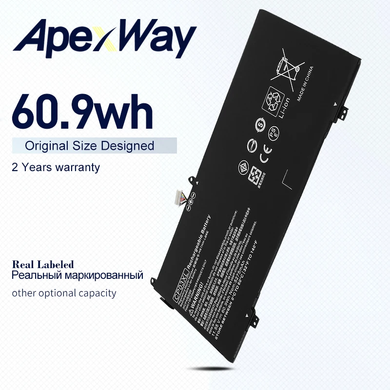 APEXWAY NEW CP03XL11.55V 5275mAh Battery For HP Spectre x360 13-ae049ng 13-ae040ng 13-ae052nr 929066-421 929072-855 HSTNN-LB8E