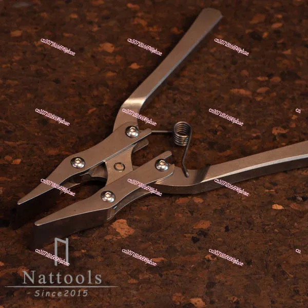 Nattools Flat Mouth Pliers Parallel Pliers, Forever Parallel Pliers Leather Tools, Non Blanchard