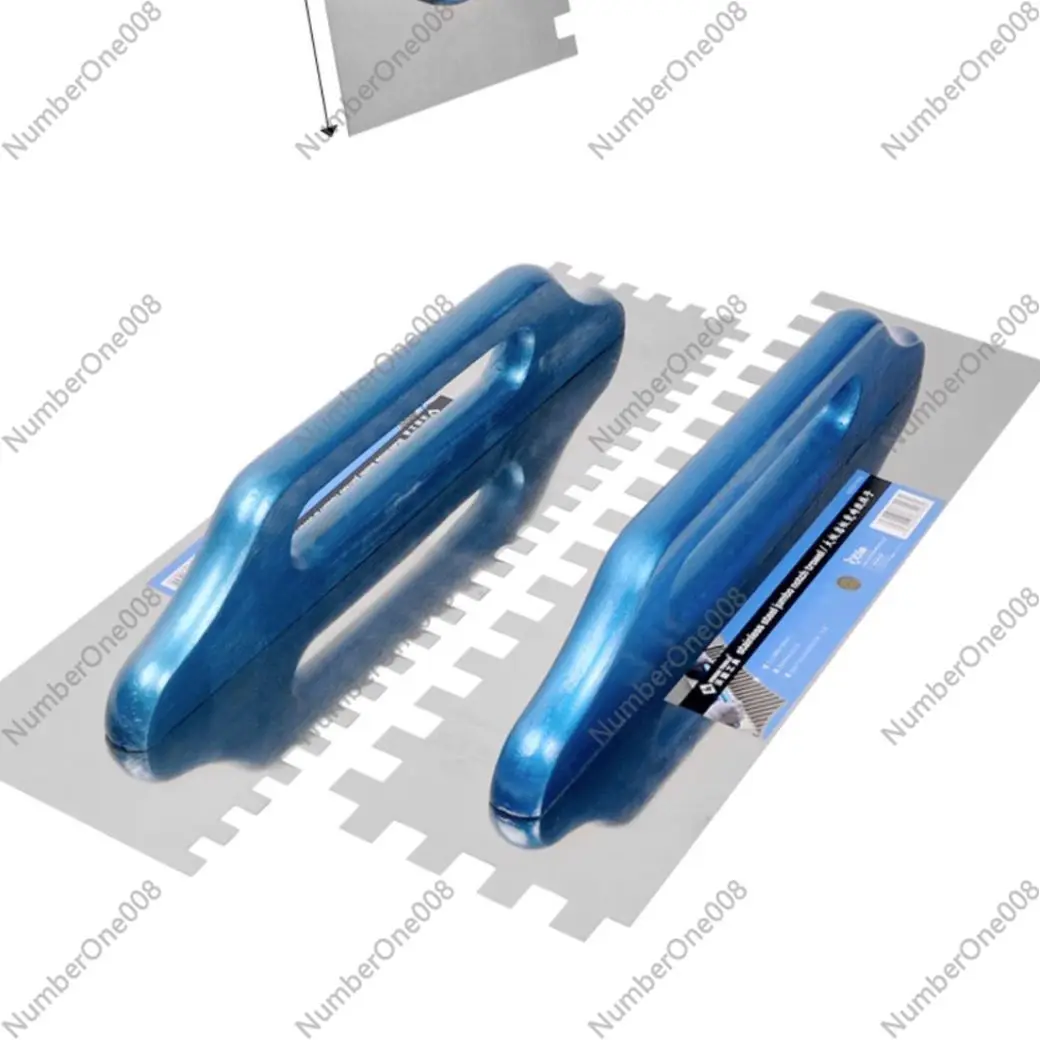 Square tooth trowel knife Large plate paving Special ash knife Sawtooth slot trowel scraper