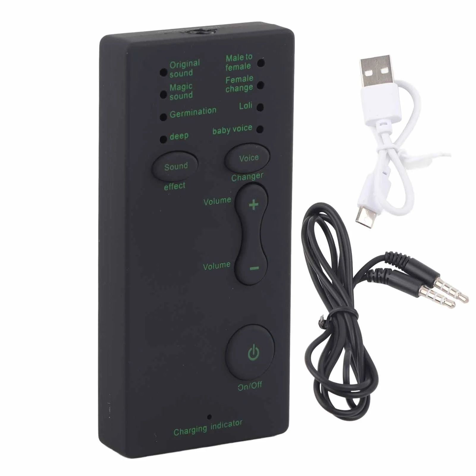 Mini Voice Changer Device Portable Sound Card Broadcast for Mobile Phone Computer Laptop