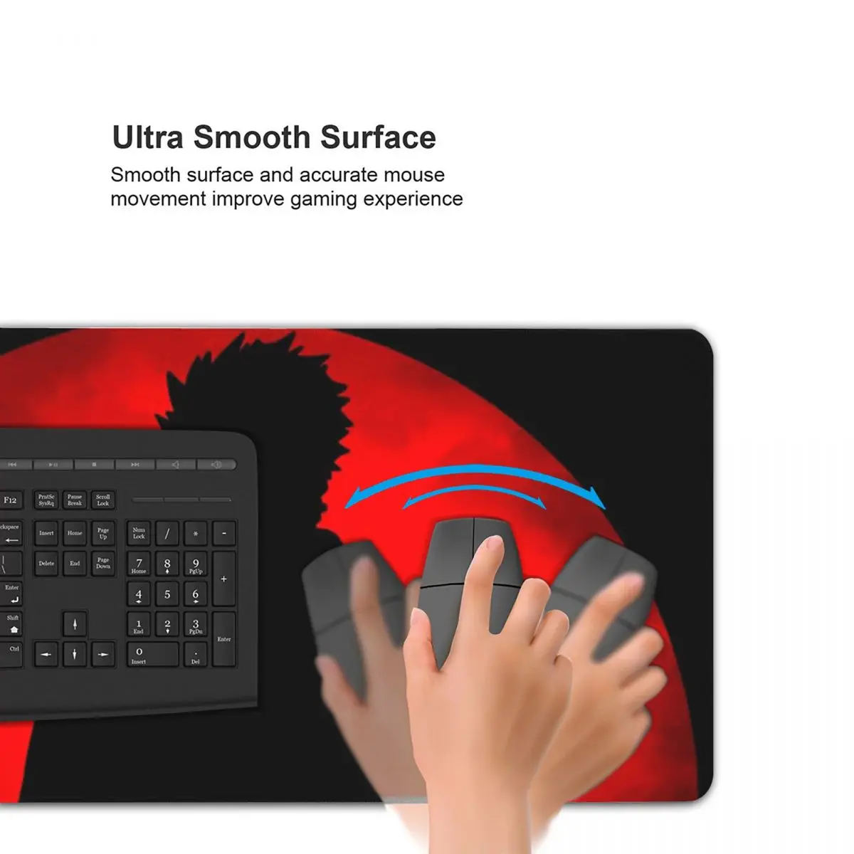 Moon Samurai Large Mouse Pad Computer Keyboard Mouse Mat Gamer PC Laptop Desk Mat Office Accessories Table Mats