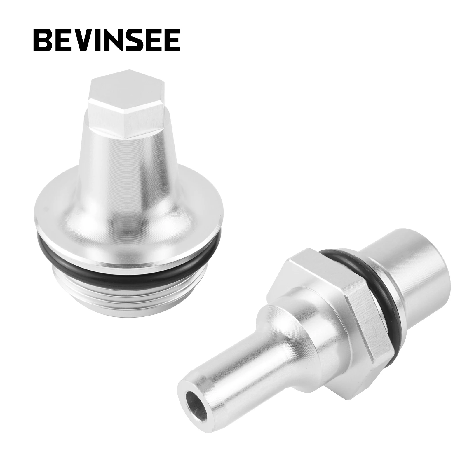 

BEVINSEE Aluminum PCV Valve+Cover Upgrade Kit for BMW E82 E88 E89 E90 E91 E60 E61 E71135i 335i 535i N54 Engine Twin Turbo Engine