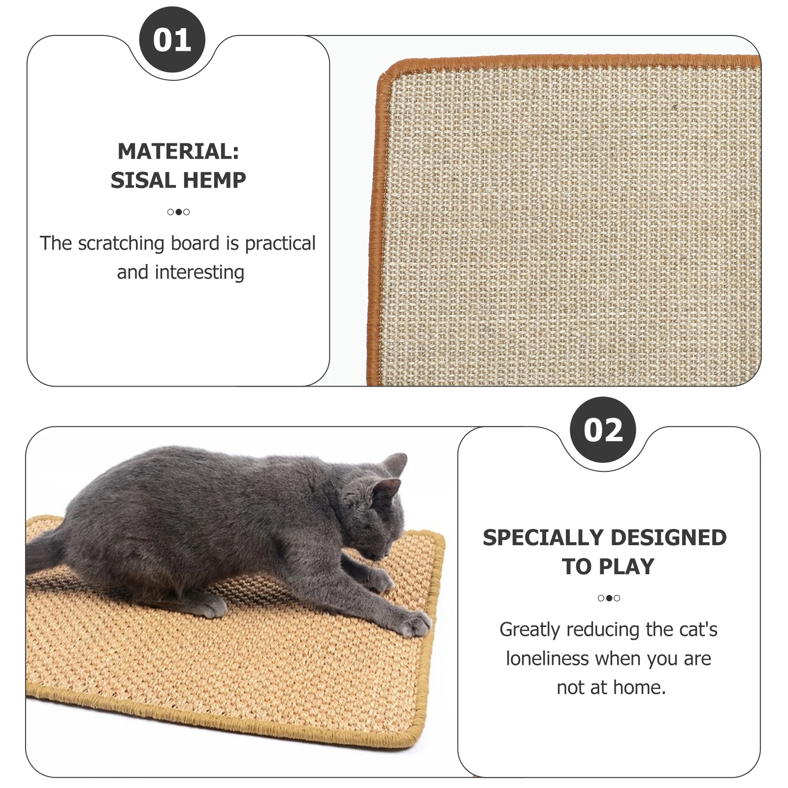 

Cat Scratcher Mat Wear-Resistant Indoor Claw Grinding Pad Creative Scratching Board Furniture Protector Cat Scratcher Mat