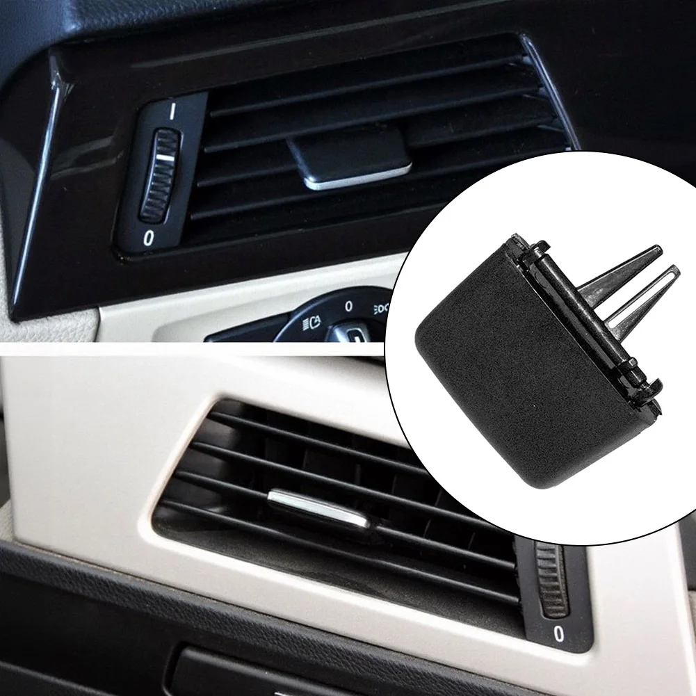 4x A/C Air Vent Outlet Tab Clip For BMW 3-Series For E90 E91 2005-2012 64229130458 Replacement Plastic AC Duct Fastener Black