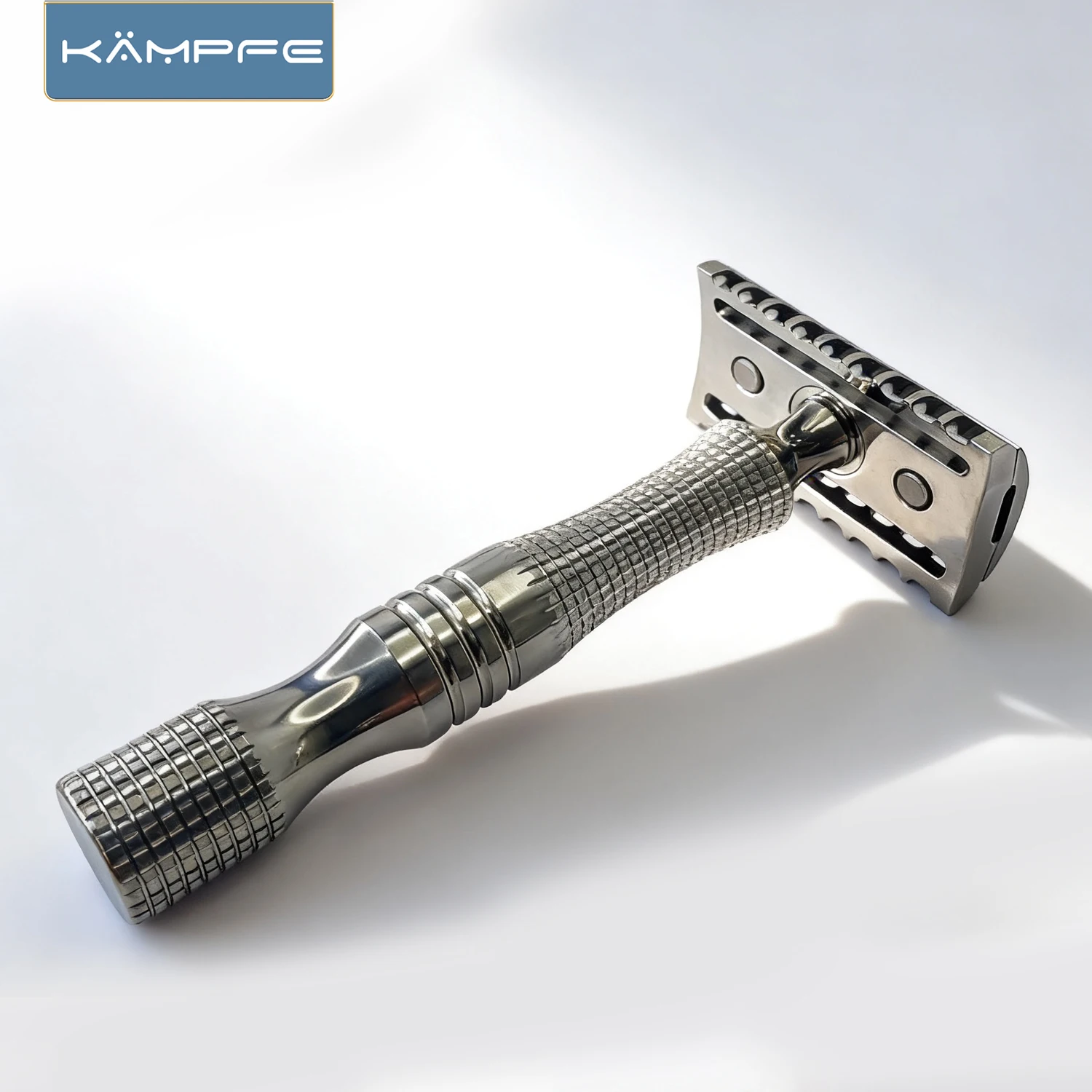 KAMPFE Stainless Steel Safety Razor Men CNC Precision Machined Double Edge  Razor Wet Shaving Kit Close Shave Anti-Slip Handle