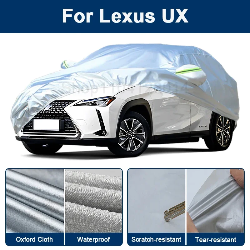 

Outdoor Full Car Cover For Lexus UX with Reflective Strips Waterproof Snowproof Dustproof UV Protection Auto Accessories