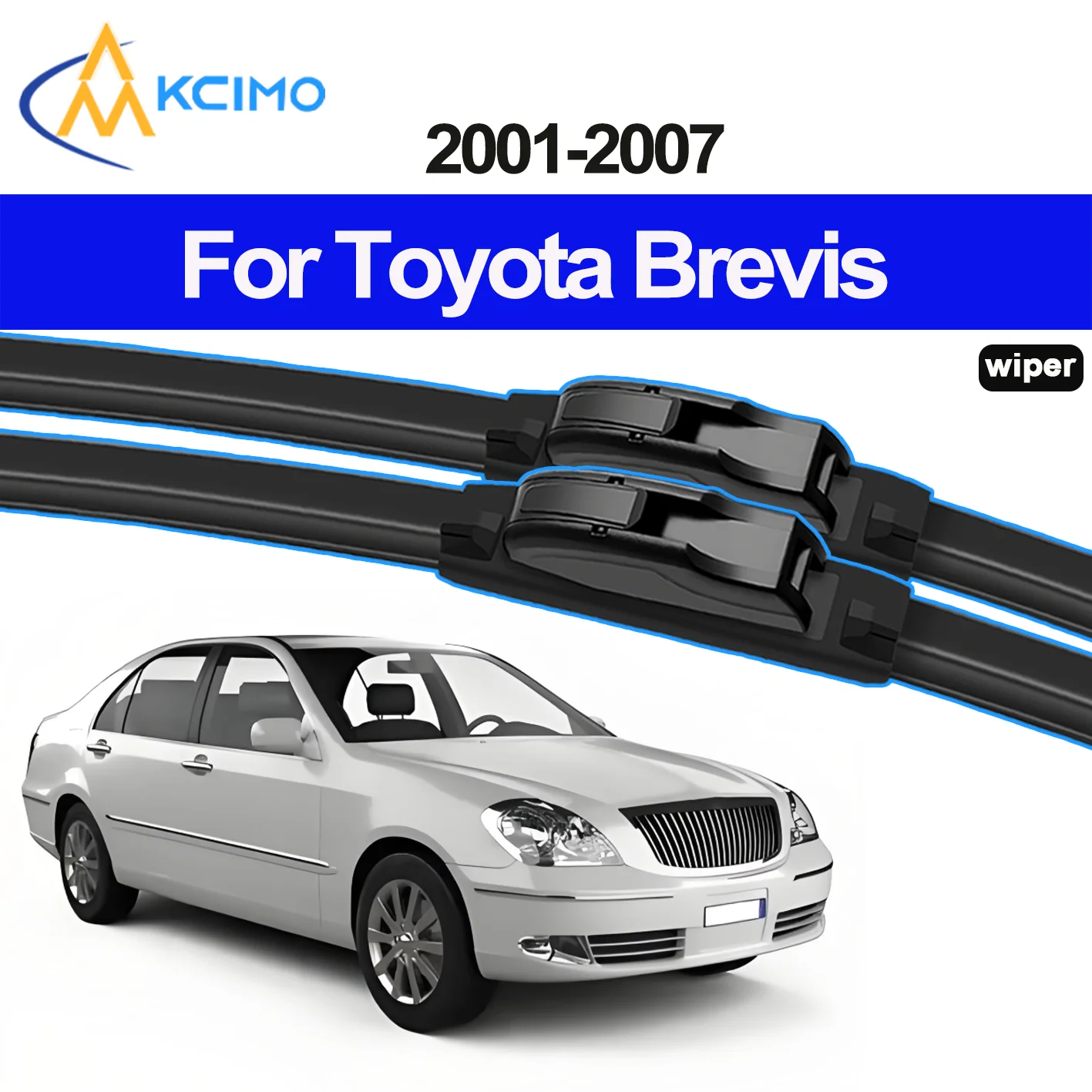 KCIMO 2 uds nueva escobilla limpiaparabrisas delantero para Toyota Brevis XG10 2001-2007 limpiaparabrisas delantero accesorios de cuchillas 2007