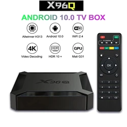 X96Q 2GB 16GB Android 10.0 TV Box Allwinner H313 Quad Core 4K 2.4G Wifi Google Player Youtube X96 1GB 8GB Set Top Box