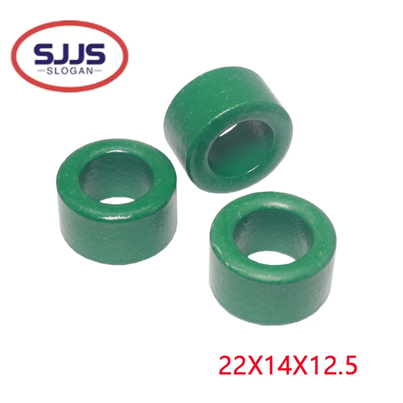 【3-1PCS】Inductor ferrite core Isolator ferrite ring 22X14X12.5MM Spraying the circular Anti-interference core Green