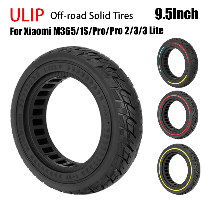 

9.5-Inch Ulip Off-Road Solid Tire Black 9.5*2.0 Honeycomb Shock-absorbing Tyre For Xiaomi M365 Electric Scooter Wheel Accessorie