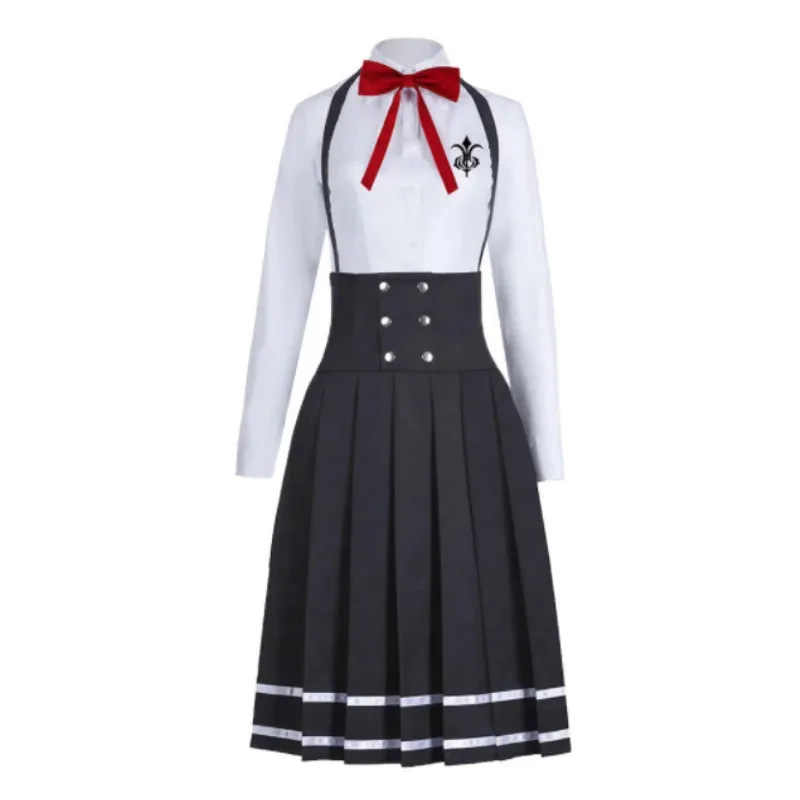 qq023Anime Danganronpa V3 Shirogane Tsumugi character female JK school uniform skirt cosplay costume