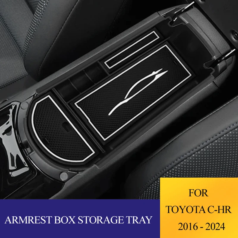 Für Toyota C-HR CHR 2016-2022 Konsole Armlehne Lagerung box Organizer Center Conosle Organizer Fach auto Zubehör