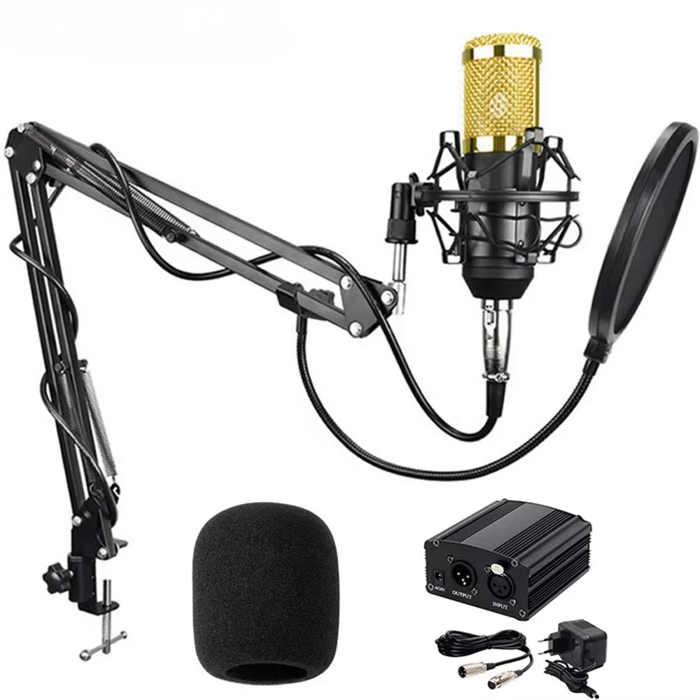 Professional capacitive microphone BM 800 audio studio recording microphone 48V Phantom power NB-35 bracket BOP set