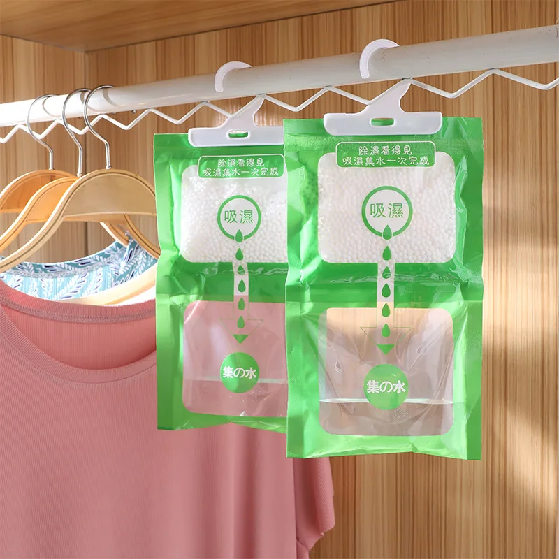 1/5Pcs Household Moisture Absorber Hanging Bags Wardrobe Closet Hangable Moldproof Dehumidification Antihumidity Drying Bag