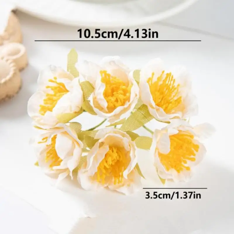 Künstliche Blumen für die Heimdekoration, Seidenblüten, Pflaumenblüten, Festdekoration, Blumenkränze, Hochzeits- und Feiertagszubehör, Geschenk – Detail 9