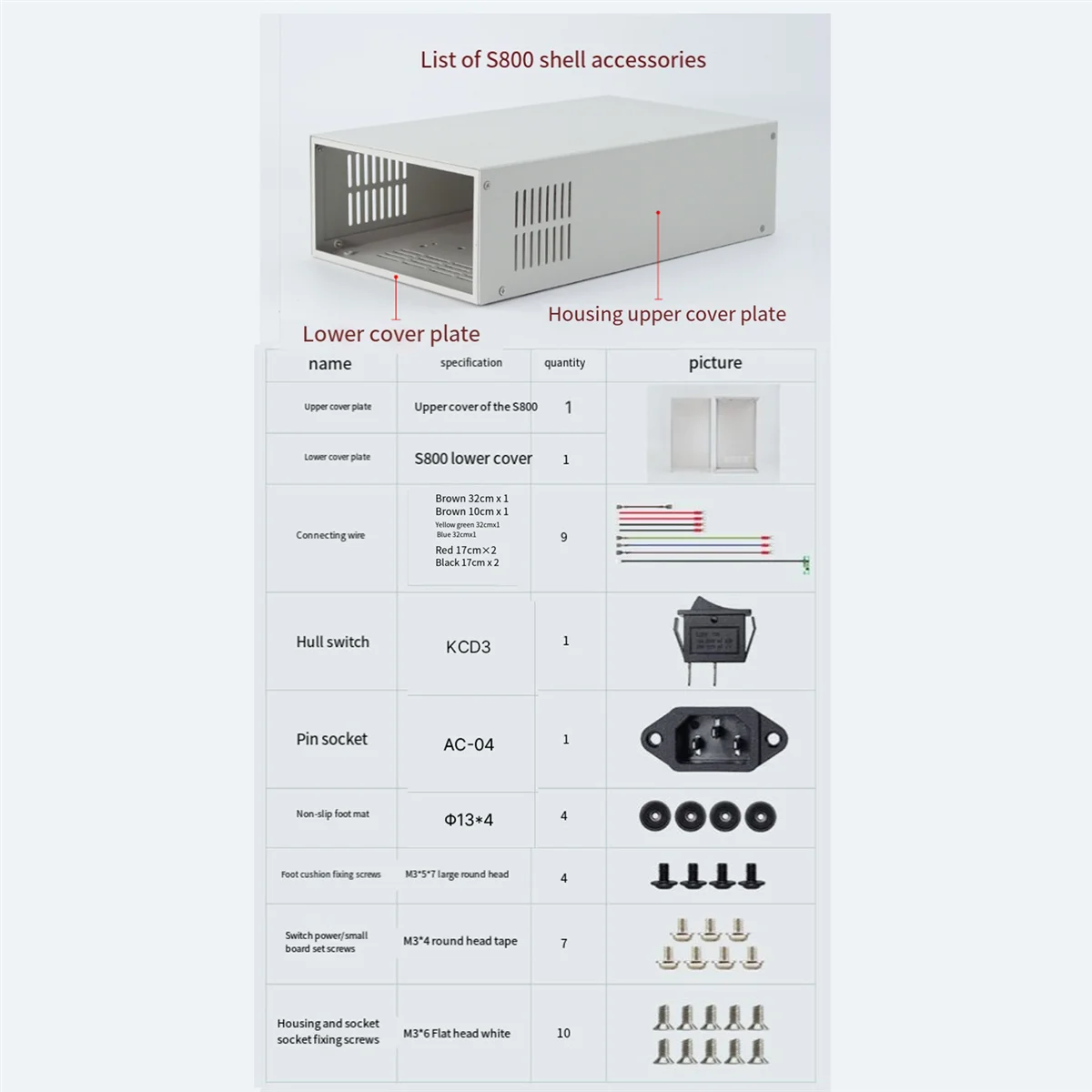 RD RD6012 RD6018 แหล่งจ่ายไฟ 65V 800W แหล่งจ่ายไฟดิจิตอลกรณี S800 สําหรับเปลือกเหล็กชุดแปลงแรงดันไฟฟ้า A002