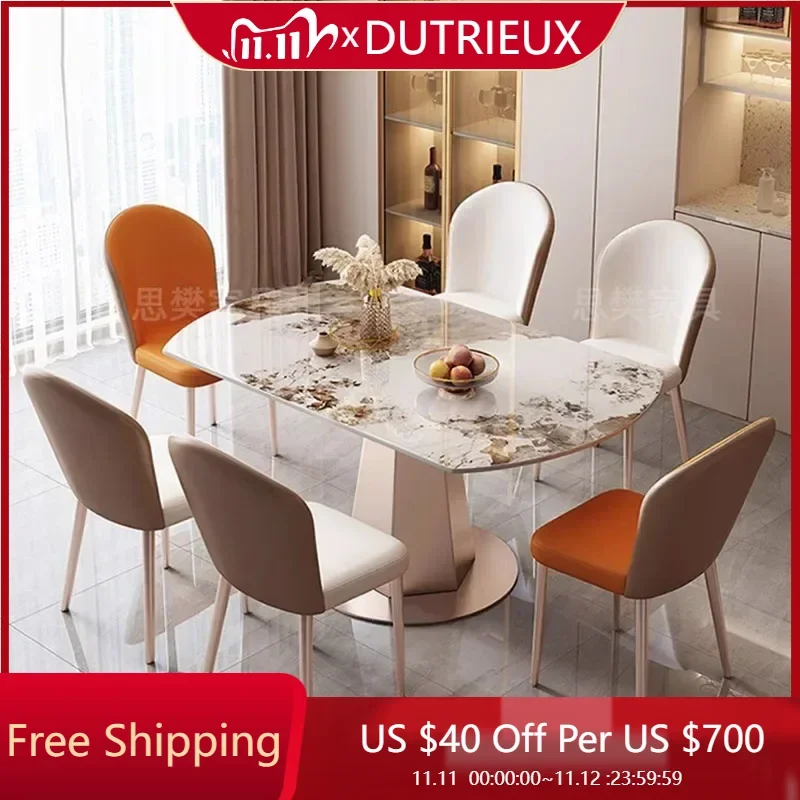 

Luxury Unfolding Dining Table Space Savers Round Extendable Dining Table Modern Design Muebles De Cocina Kitchen Furniture