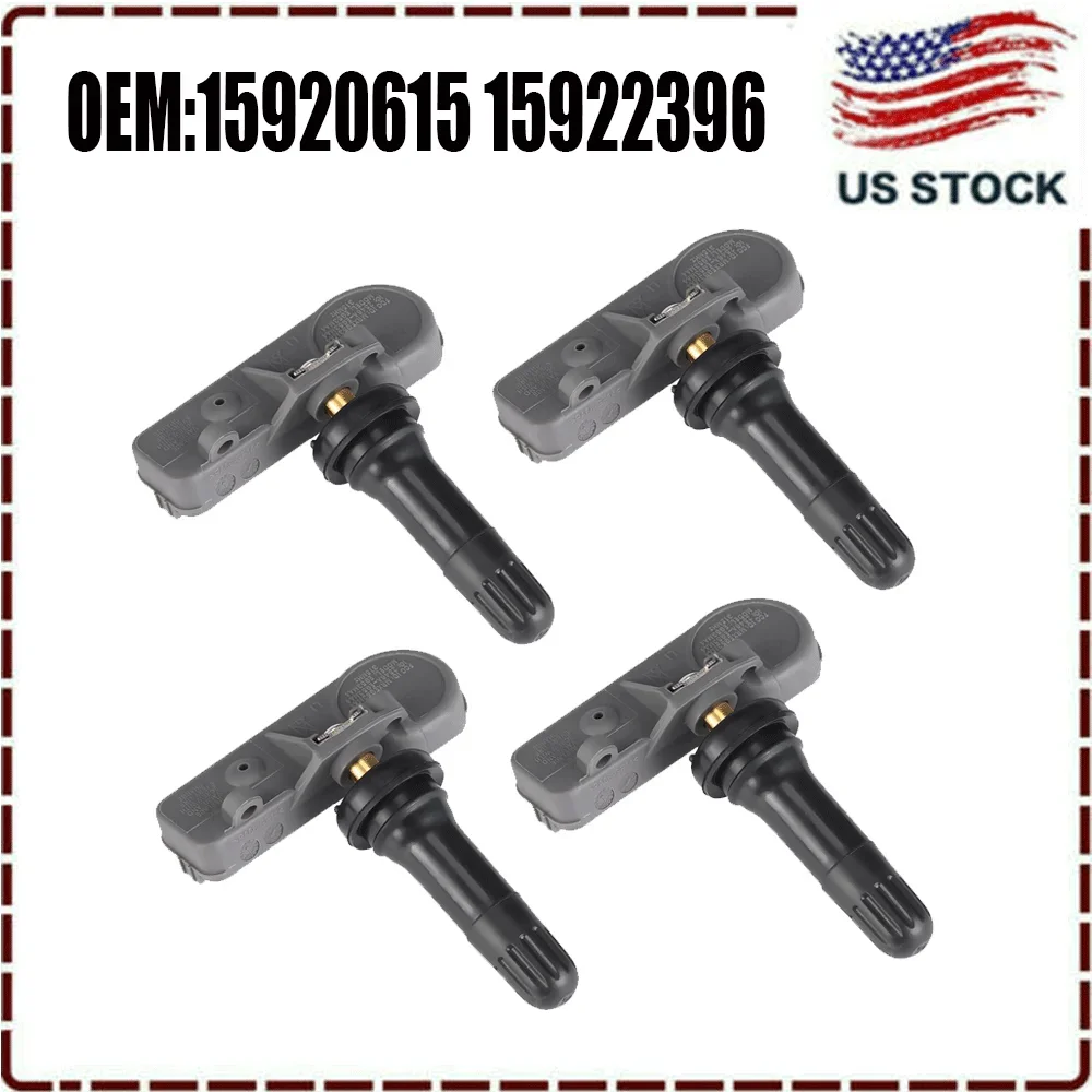 

4PCS Tire Pressure Monitoring Sensor TPMS For Original Chevy GM Buick Cadillac Chevrolet Hummer 15920615 15922396