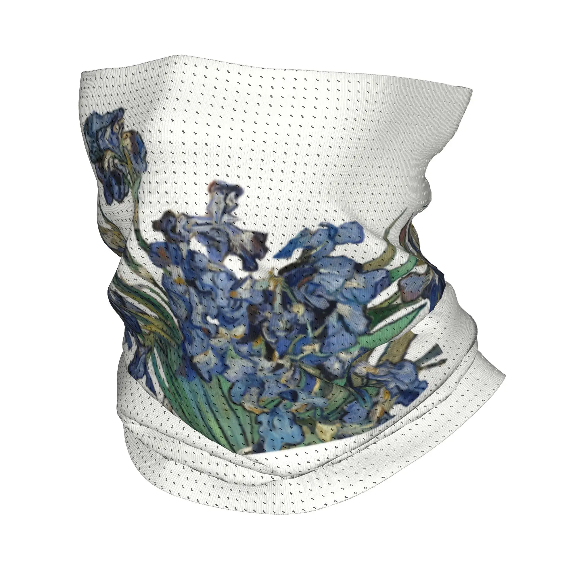 

Custom Vincent van Gogh Lrises Neck Gaiter Women Men UV Protection Winter Art Flowers Painting Bandana Scarf for Hiking