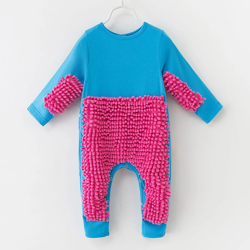 Spring Newborn Jumpsuit Mop Boys Girls Long Sleeve Baby Crawl Solid Baby Girls Clothes Rompers Infant Baby Boy Girl Rompers