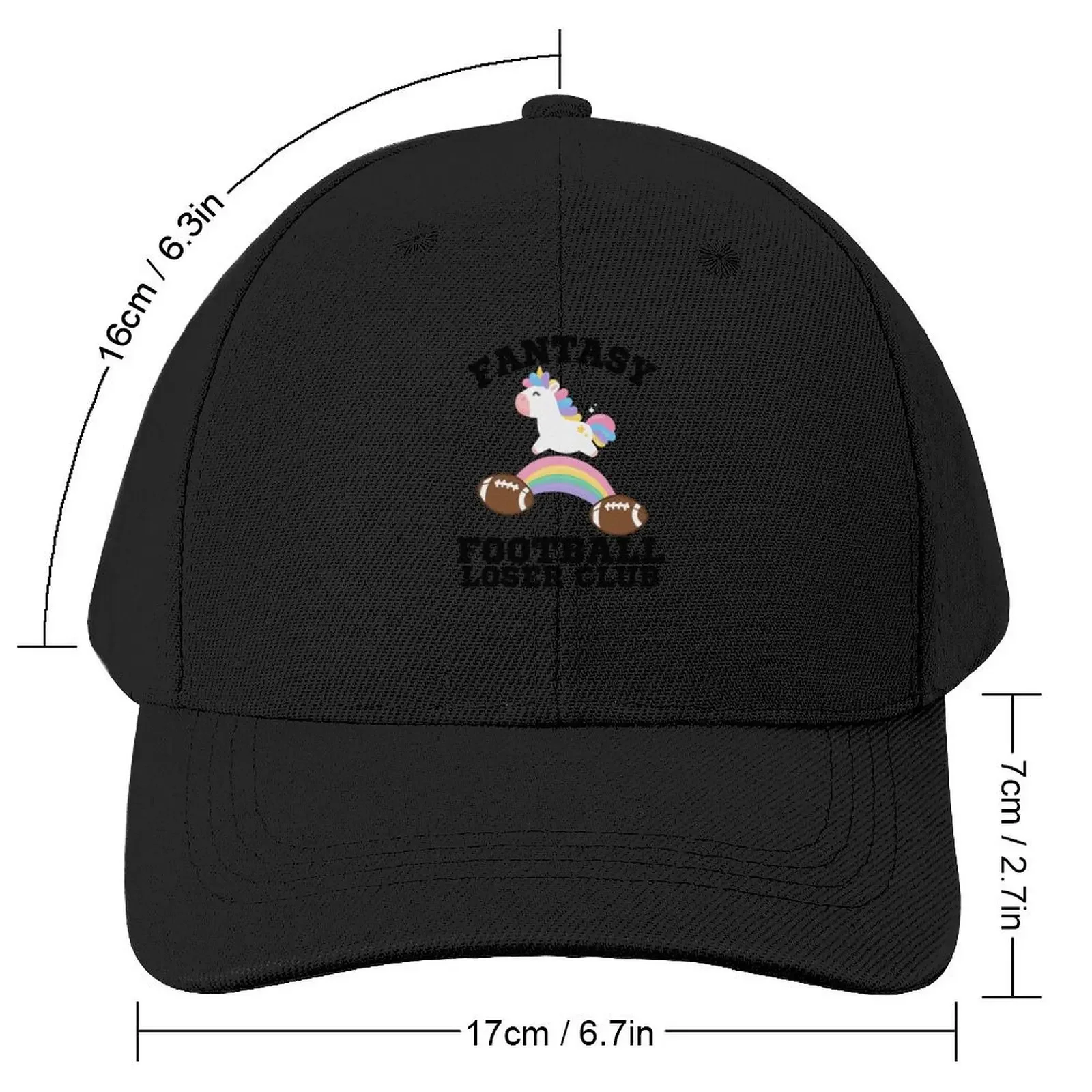 Fantasy Football Loser Club Unicorn (Pink)- Fantasy Football League (FFL) Baseball Cap Kids Hat black Women's Hats Men's