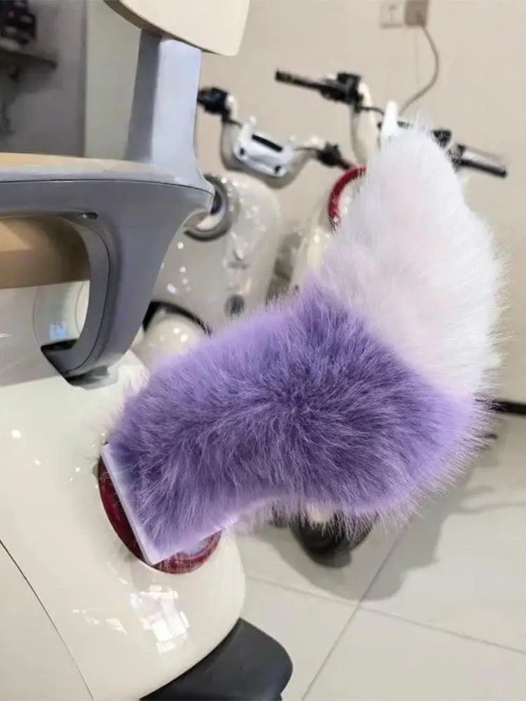 AliExpress NONE Fluffy Remote Control Electric Bicycle Tail Realistic Rechargeable Car Wagging Moving Tail Versatile Self-adhesive