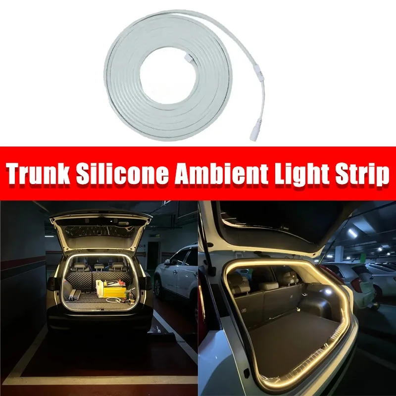 

Trunk Silicone Ambient Light Strip for Tesla Model Y 3 S 5m DC12V Flexible LED Car Interior Decorative Light Auto Accessories
