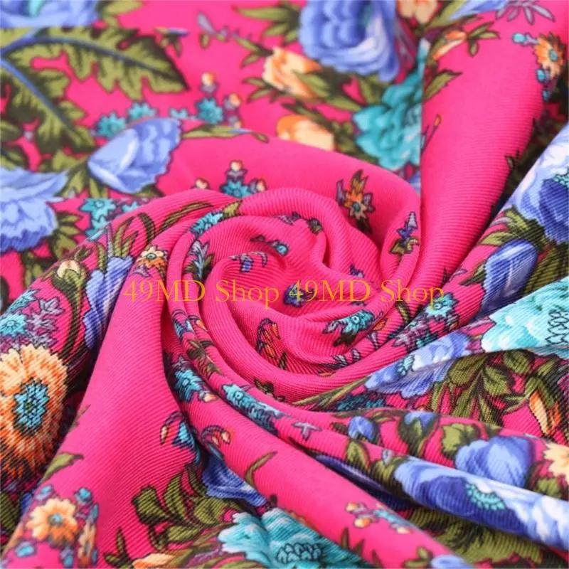 49MD Elegant Fringed Shawl Breathable Fabric Multipurpose Neck Scarf Daily Wear